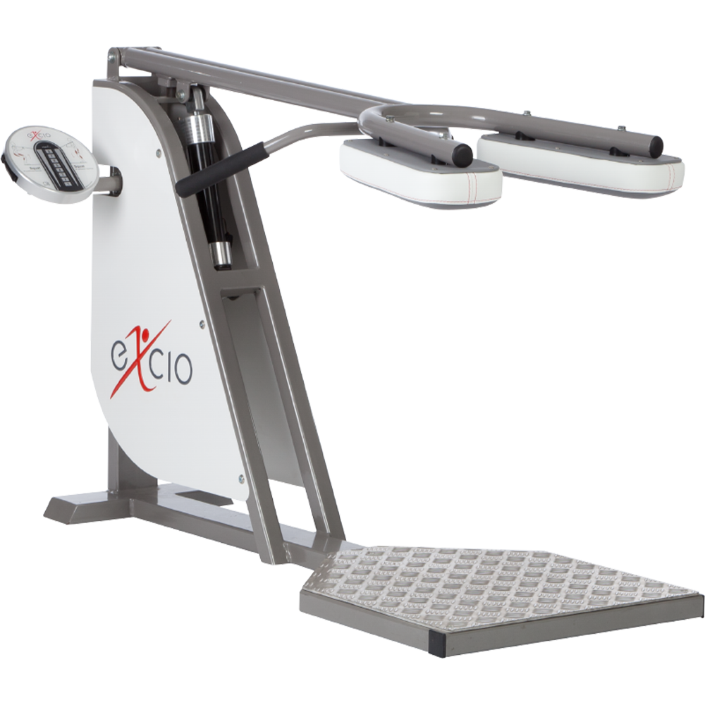 Durch die Kniebeuge findet ein Training der Beinmuskulatur in einer geschlossenen kinetischen Kette statt. Ein optimales Training für die Beine.

Länge: 1400 mm | Breite: 640 mm | Höhe: 960/1970 mm
Gewicht: 63 kg | Stellfläche: 1,30 m²